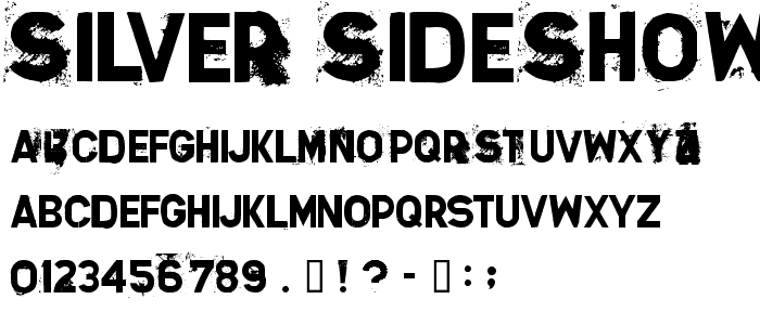 Silver Sideshow font